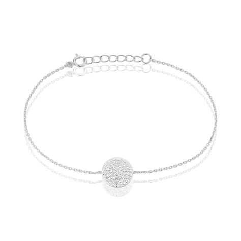 Bracelet Angeles Argent Blanc Oxyde De Zirconium - Bracelets Coeur Femme | Histoire d’Or