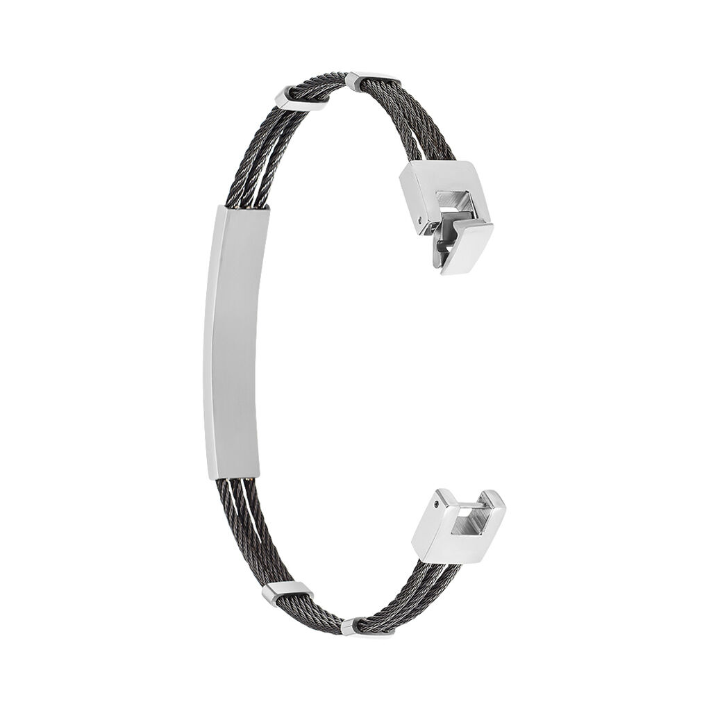 Bracelet Raphael Acier Blanc - Gourmettes Homme | Histoire d’Or