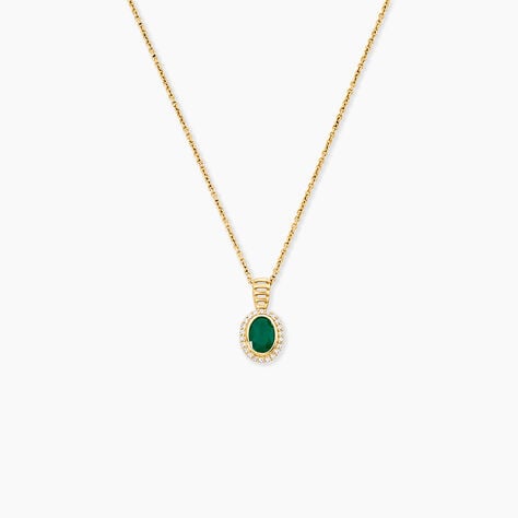 Collier Heritage Or Jaune Emeraude Diamant - Colliers Femme | Histoire d&rsquo;Or