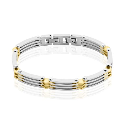 Bracelet Jourdan Rio Acier Bicolore - Bracelets Homme | Histoire d’Or