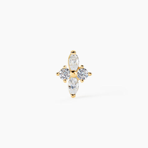 Piercing D'oreille Unitaire Eugênia Or Jaune Oxyde De Zirconium - Bijoux Femme | Histoire d’Or