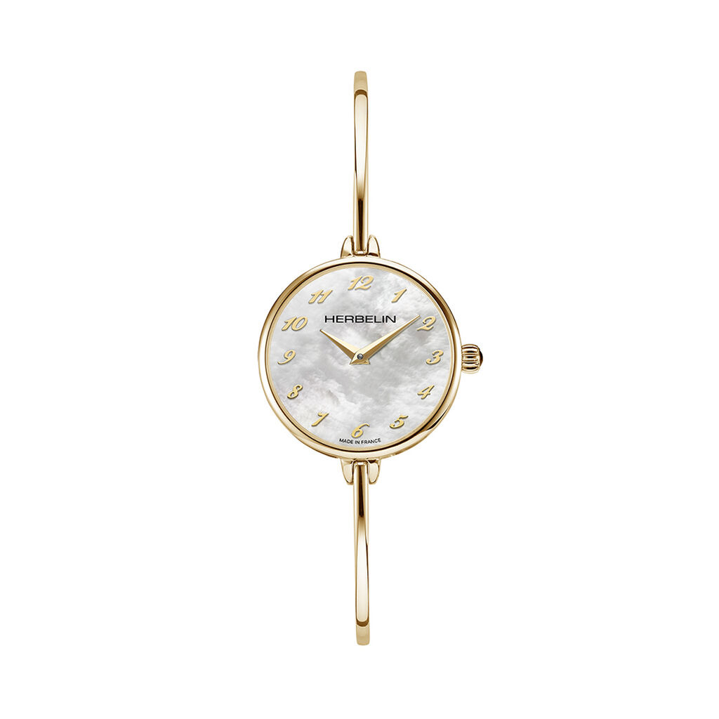 Montre Herbelin Fil Nacre Blanche - Montres Femme | Histoire d&rsquo;Or