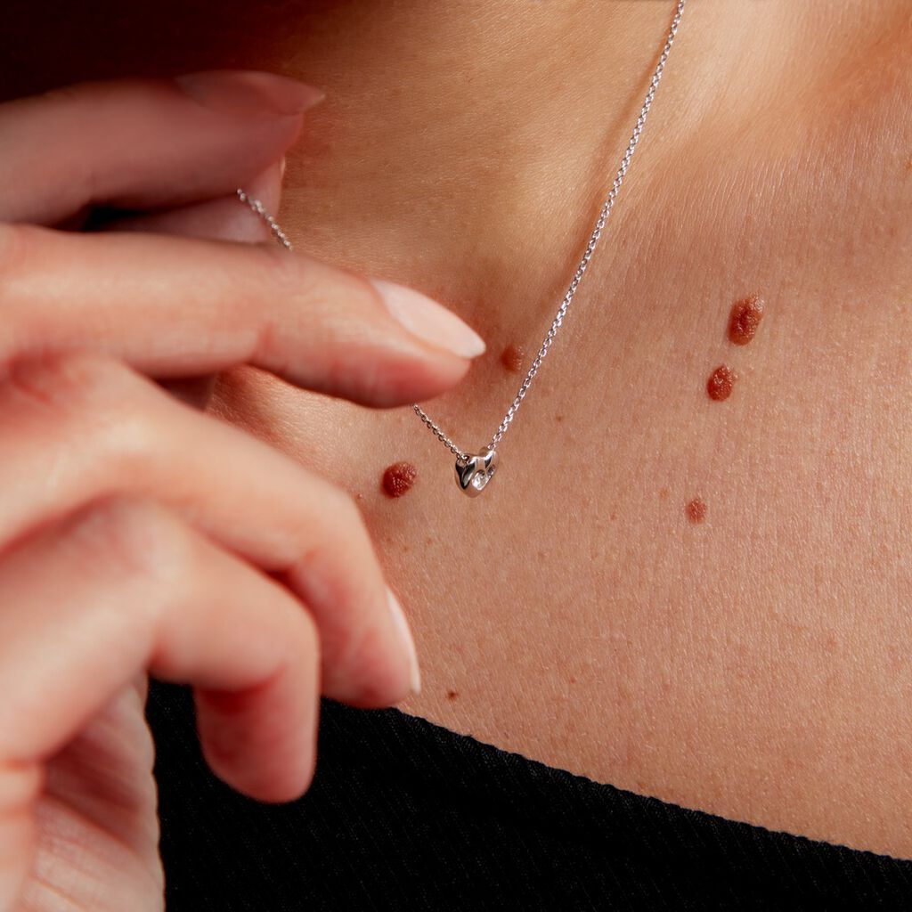 Collier Purete Or Blanc Diamant - Colliers Femme | Histoire d’Or