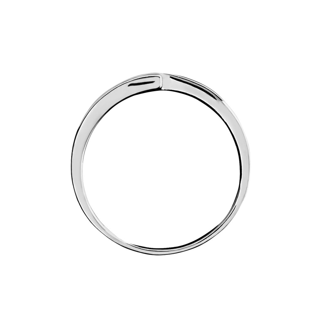 Bague Iryna Argent Blanc Oxyde De Zirconium - Bagues avec pierre Femme | Histoire d’Or