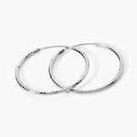 Cr&eacute;oles Argent Blanc Agathe - Boucles d'oreilles cr&eacute;oles Femme | Histoire d&rsquo;Or