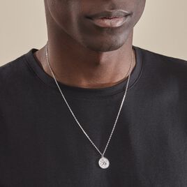 Collier Argent Blanc Hosni - Colliers Zodiaque Homme | Histoire d’Or