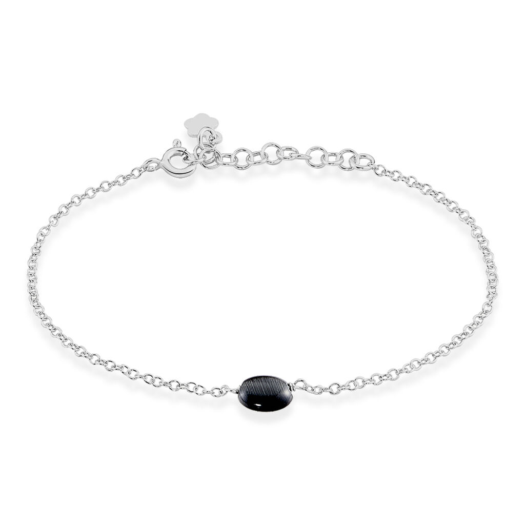 Bracelet Evren Argent Blanc Pierre De Synthese