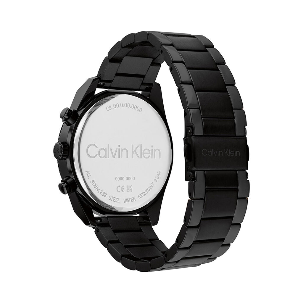 Montre Calvin Klein Impact Multifonctions Noir - F&ecirc;te des p&egrave;res Homme | Histoire d&rsquo;Or