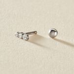 Piercing D'oreille Unitaire Delphie Argent Blanc Oxyde De Zirconium - Boucles d'oreilles fantaisie Femme | Histoire d&rsquo;Or