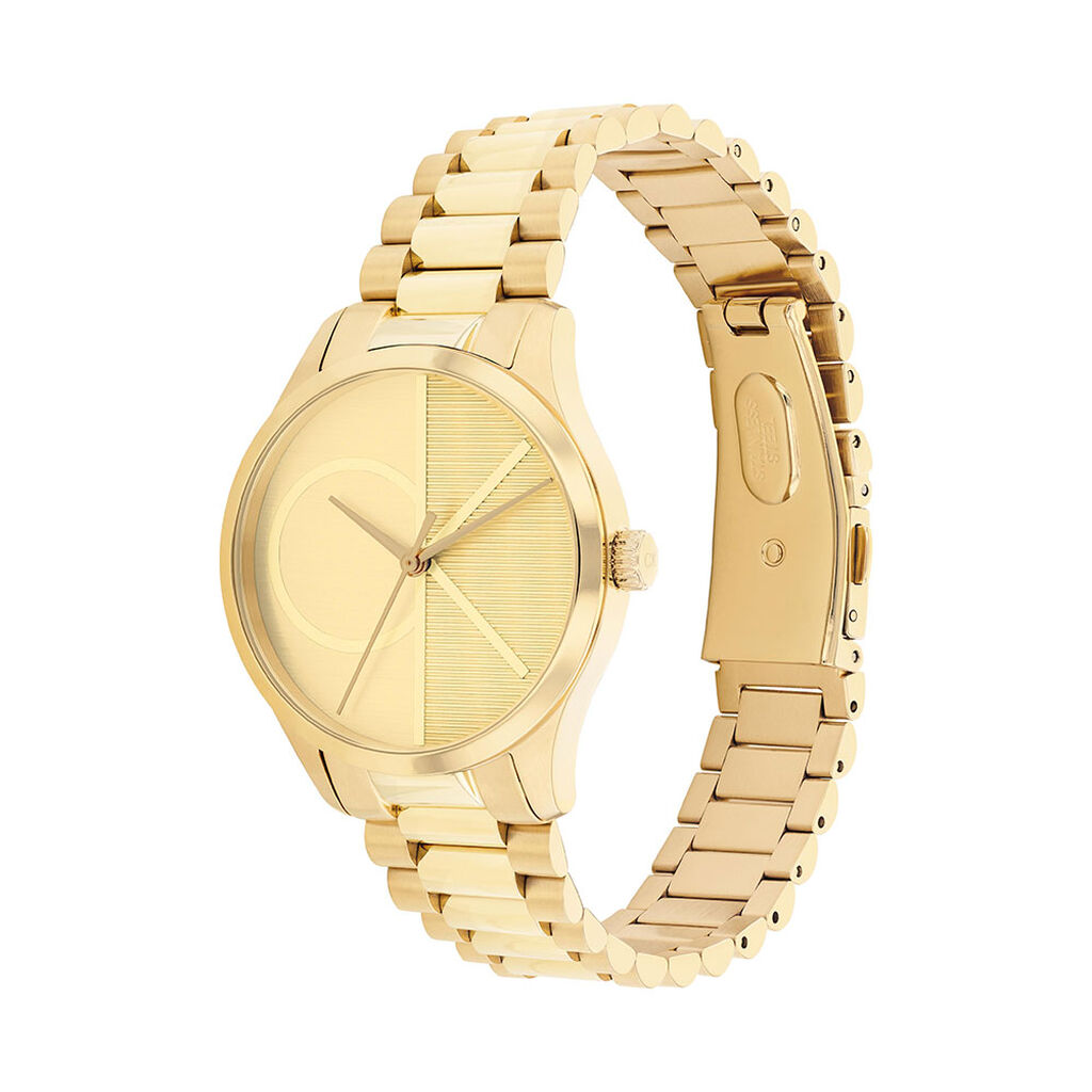 Montre Calvin Klein Iconic Dor&eacute; - Id&eacute;es cadeaux Femme | Histoire d&rsquo;Or