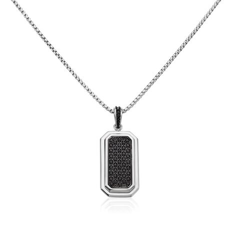 Collier Acier Blanc Sullivan Oxydes De Zirconium - Colliers Homme | Histoire d’Or