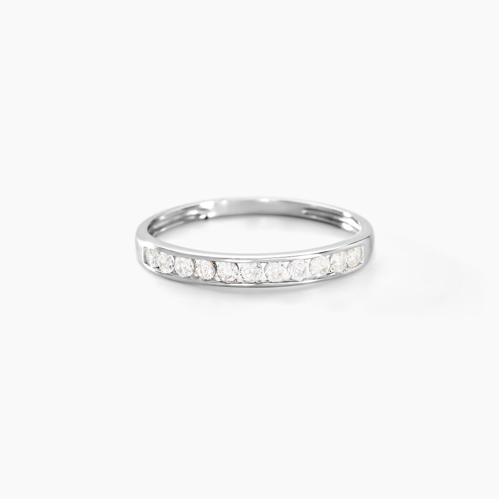 Alliance Davila Or Blanc Oxyde De Zirconium - Alliances Femme | Histoire d’Or
