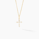 Pendentif Or Jaune Neottie Oxydes - Pendentifs Communion Femme | Histoire d&rsquo;Or