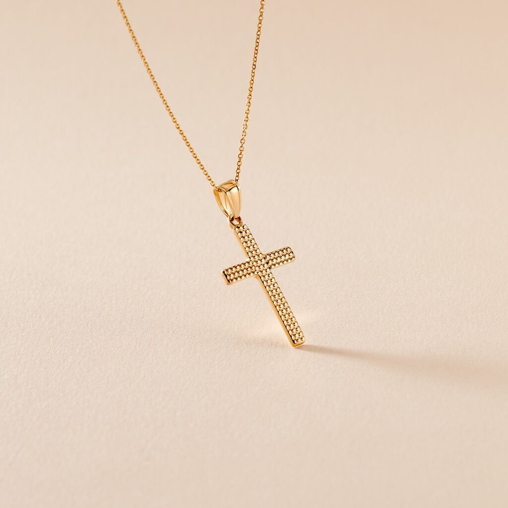 Pendentif Joshya Or Jaune - Pendentifs Baptême Famille | Histoire d’Or