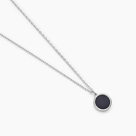 Collier Reversible Argent Blanc Malachite Onyx - Colliers fantaisie Femme | Histoire d’Or