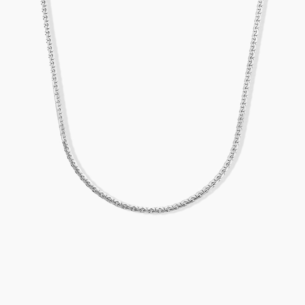Collier Ivy Maille Haricot Or Blanc - Chaines Femme | Histoire d’Or