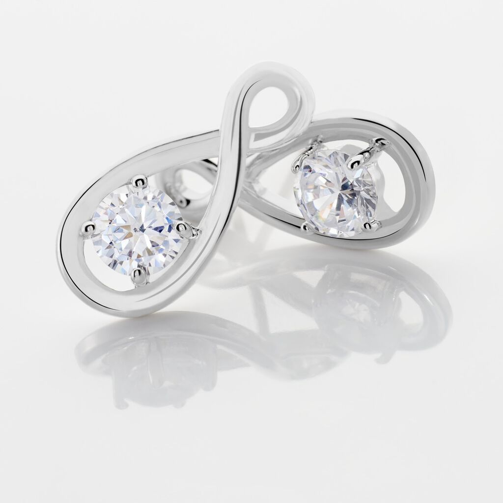 Boucles D'oreilles Pendantes Euphorbe Argent Oxydes - Boucles d'oreilles fantaisie Femme | Histoire d’Or