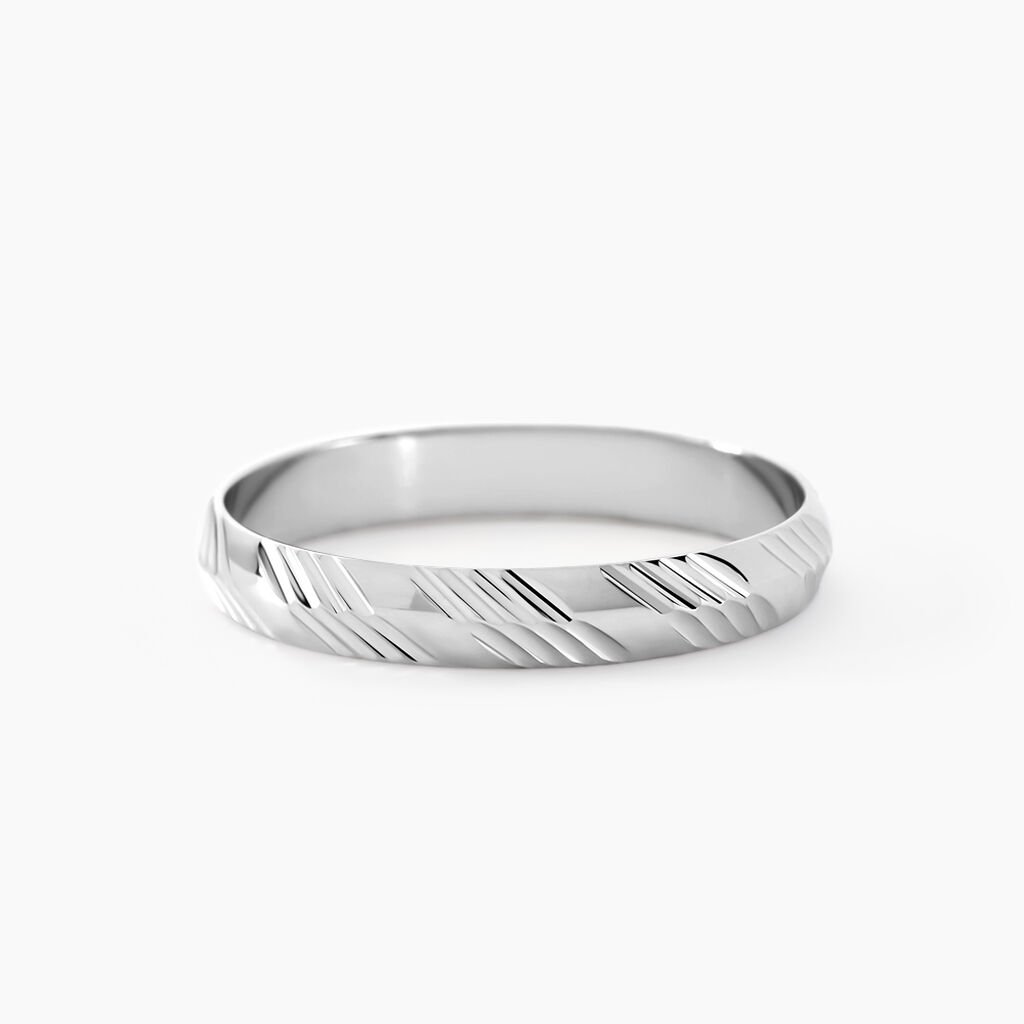 Alliance Hercule Or Blanc - Alliances Unisex | Histoire d&rsquo;Or