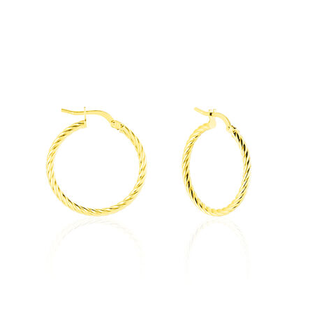 Créoles Bartimee Or Jaune - Boucles d'oreilles créoles Femme | Histoire d’Or