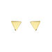 Boucles D'oreilles Puces Anne-berengere Triangle Or Jaune - Clous d'oreilles Femme | Histoire d’Or