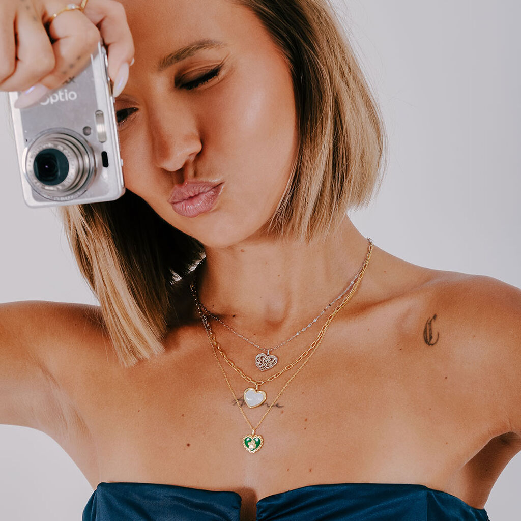 Collier Argent Dore Amour Toujours - Colliers fantaisie Femme | Histoire d’Or
