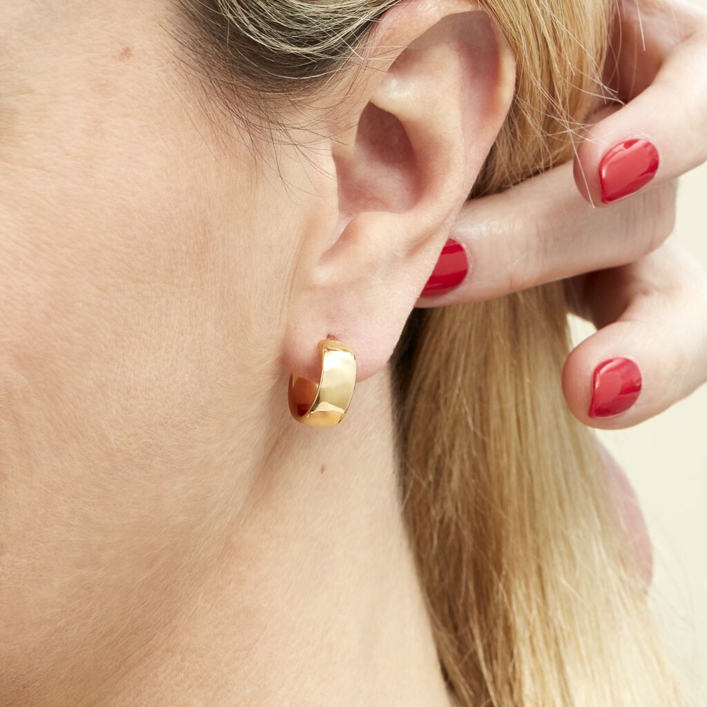 Créoles Terezia Or Jaune - Boucles d'oreilles créoles Femme | Histoire d’Or