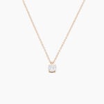 Collier Solitaire Argent Rose Lylwenn Oxyde De Zirconium - Colliers fantaisie Femme | Histoire d&rsquo;Or