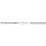 Bracelet Ivy Maille Haricot Or Blanc - Bracelets cha&icirc;ne Femme | Histoire d&rsquo;Or