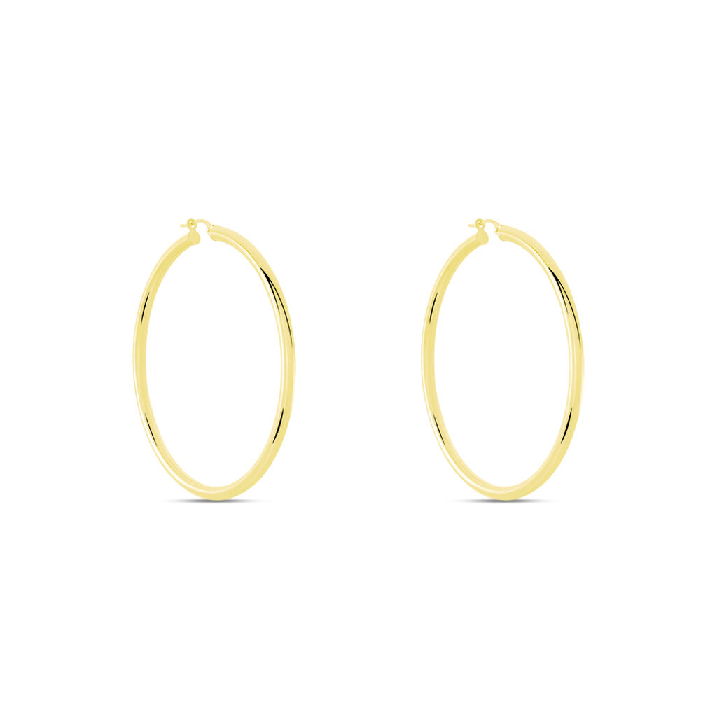 Créoles Or Jaune Rond - Boucles d'oreilles créoles Femme | Histoire d’Or
