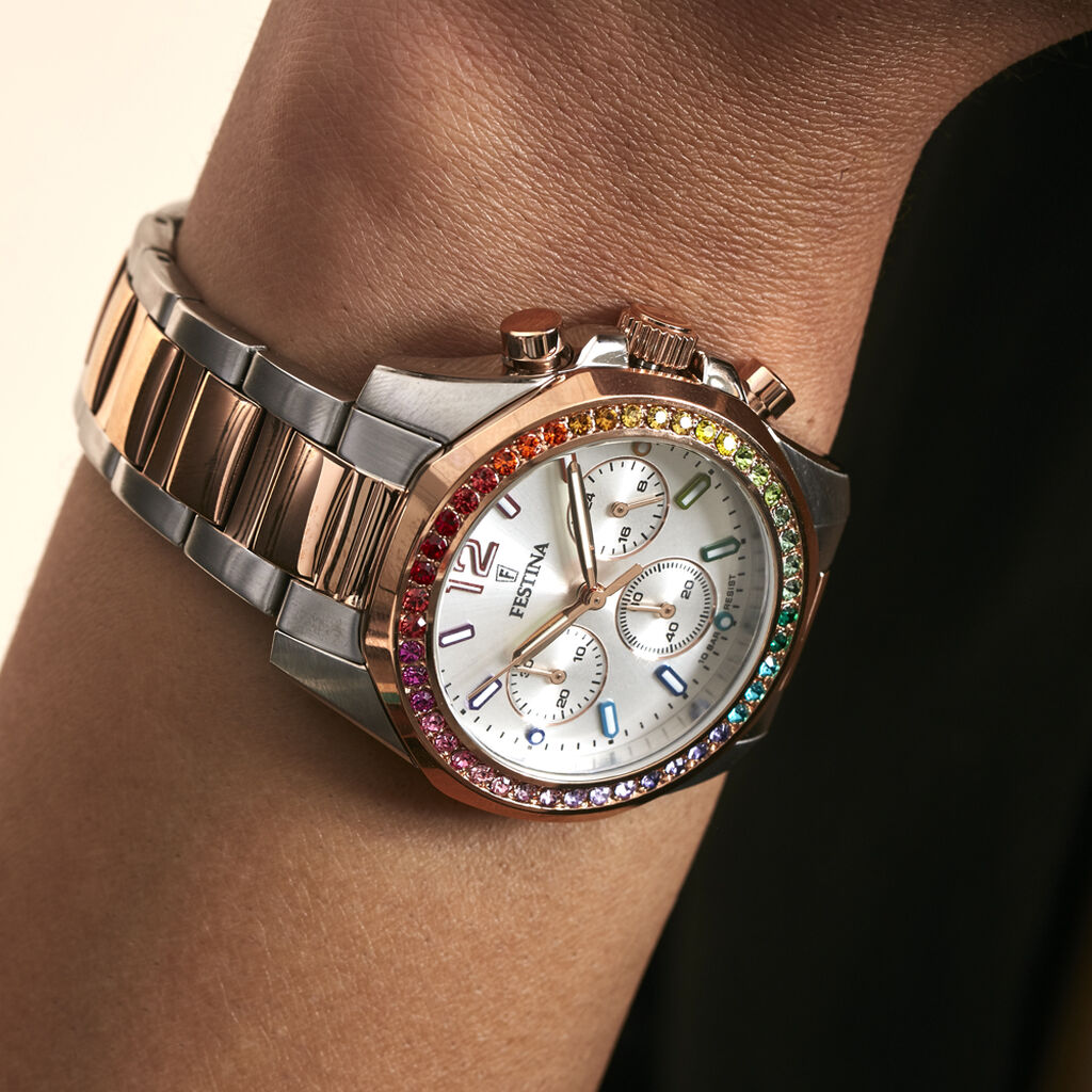 Montre Festina Boyfriend Blanc - Montres Femme | Histoire d’Or