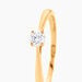 Bague Solitaire Or Jaune Fiona Diamant Synthetique - Bagues solitaires Femme | Histoire d’Or