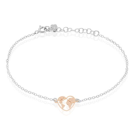 Bracelet Argent Bicolore Toyo - Bracelets Coeur Femme | Histoire d’Or