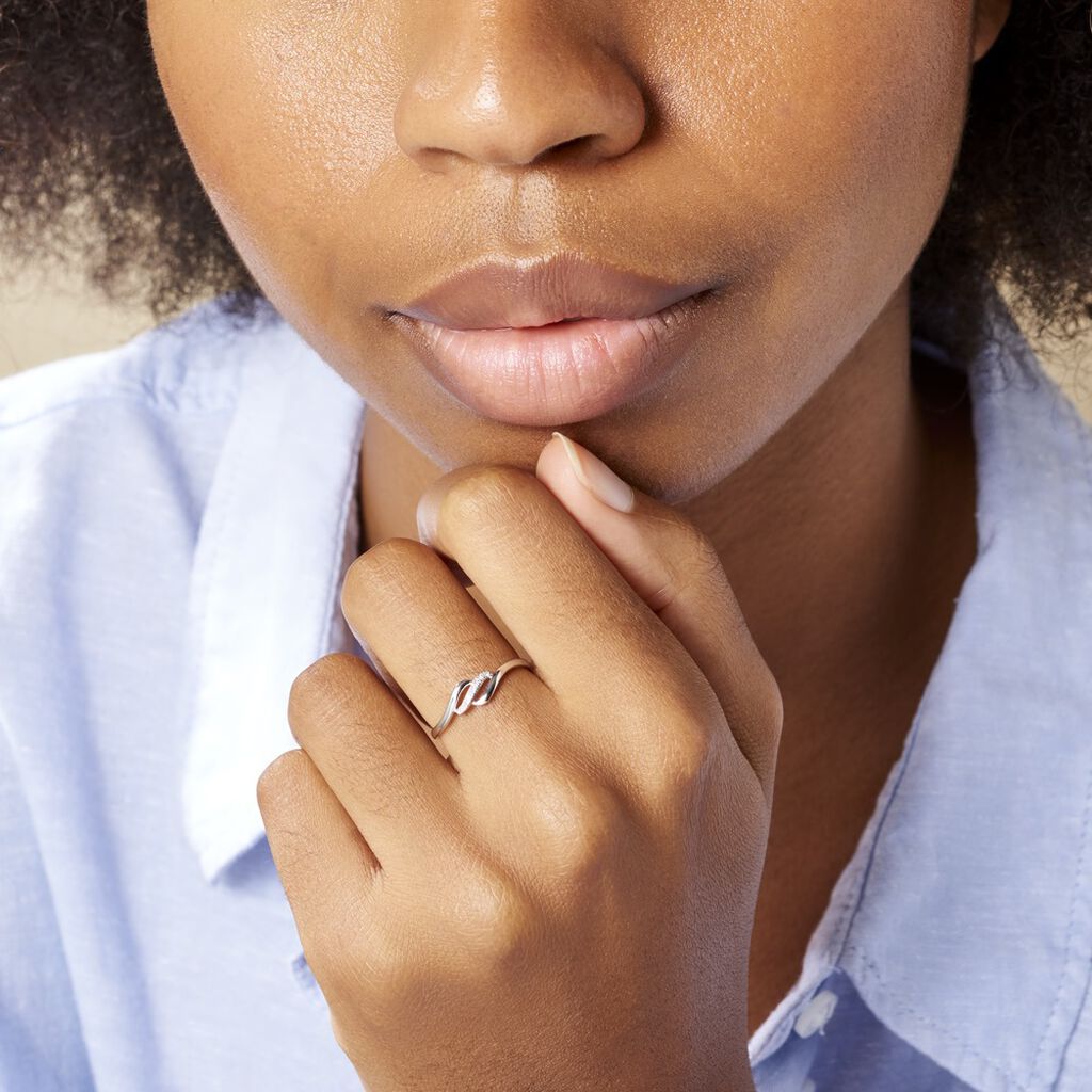 Bague Tylane Or Blanc Diamant Divers - Bagues avec pierre Femme | Histoire d’Or