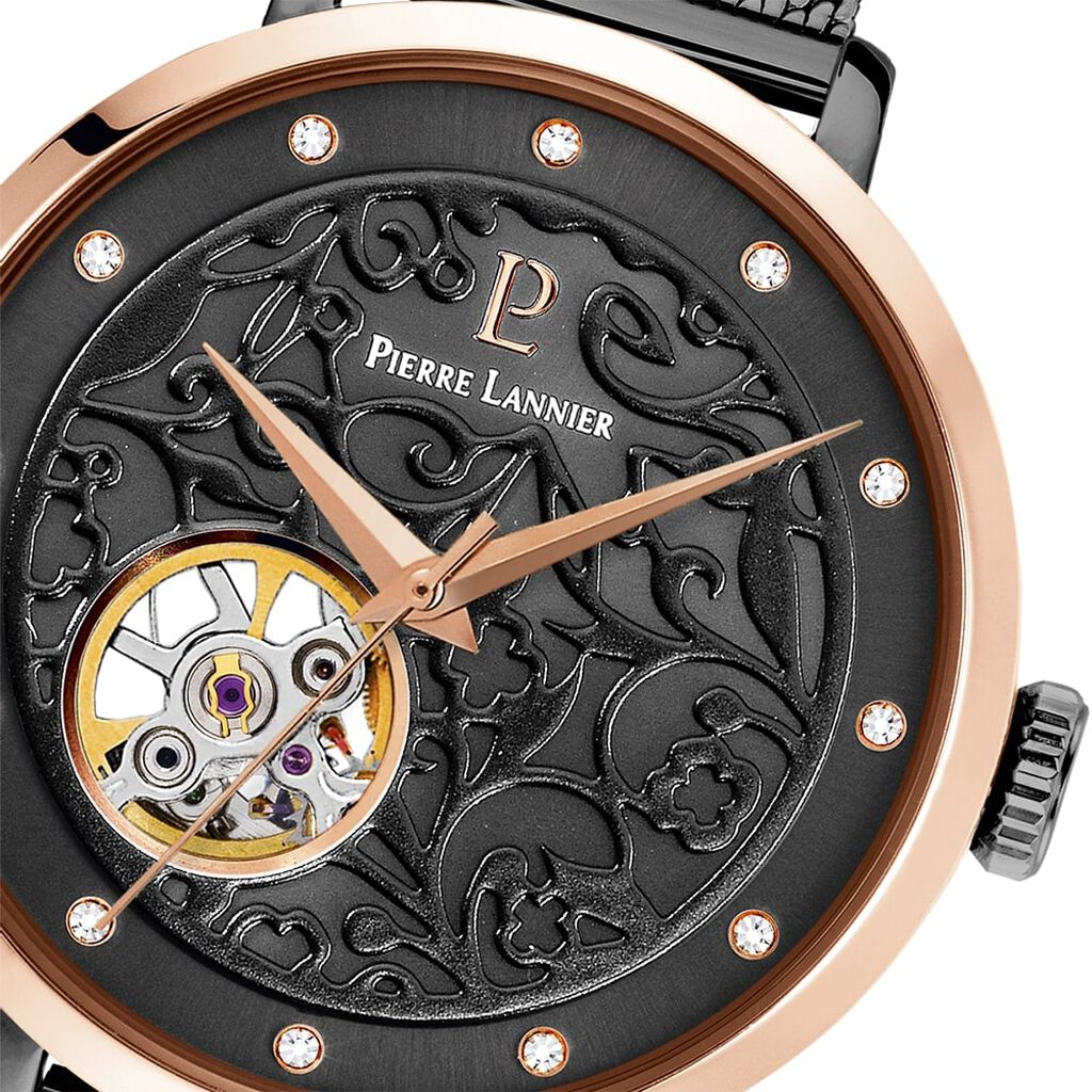 Montre Pierre Lannier Eolia Noir - Montres Femme | Histoire d’Or