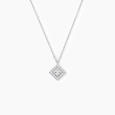 Collier Ysambre Argent Blanc Oxyde De Zirconium - Colliers fantaisie Femme | Histoire d’Or