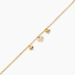Bracelet Cheri Argent Dor&eacute; A L'Or 750/1000 Oxyde De Zirconium - Bracelets Femme | Histoire d&rsquo;Or