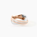 Bague Andrette Or Bicolore Diamant - Bagues avec pierre Femme | Histoire d&rsquo;Or