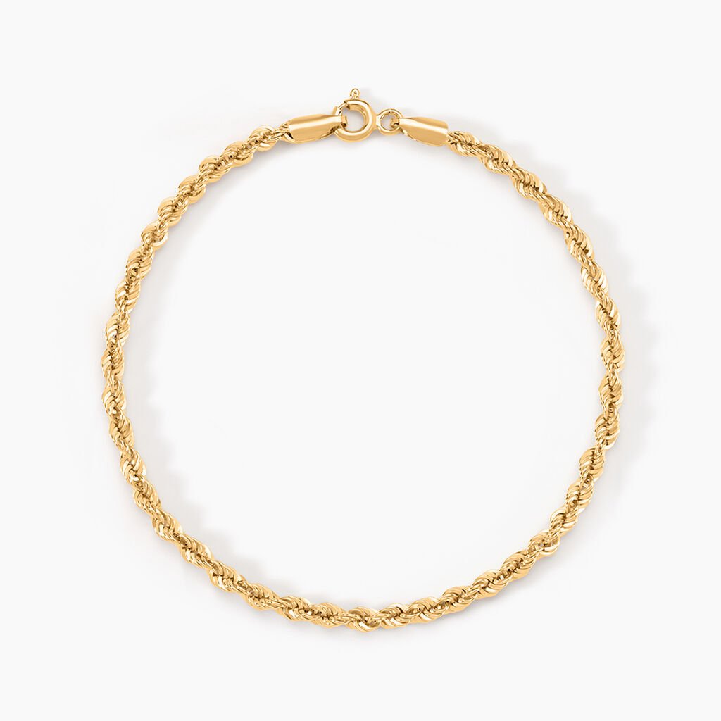Bracelet Jerry Maille Corde Or Jaune - Bracelets chaîne Femme | Histoire d’Or