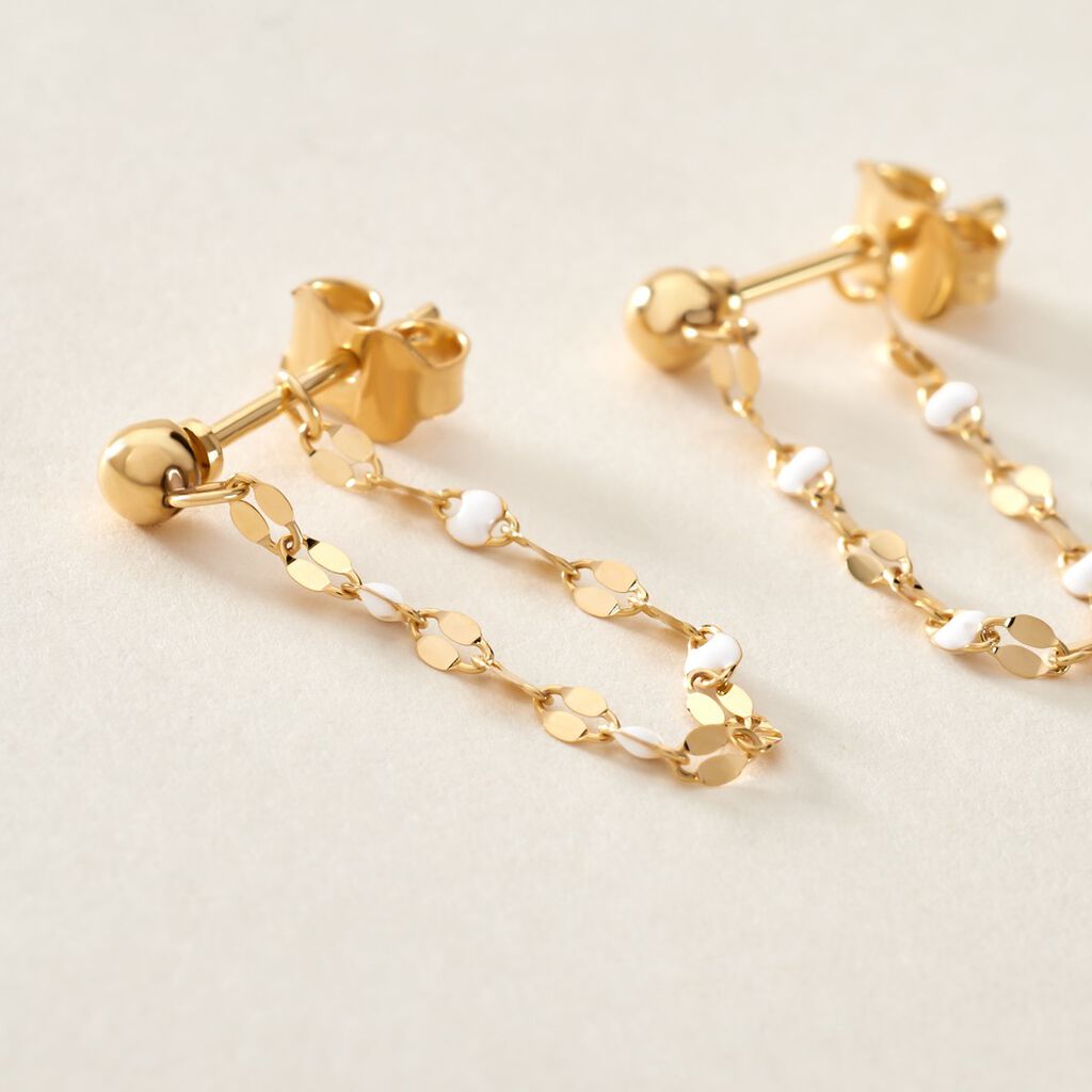 Boucles D'oreilles Pendantes Asteria Or Jaune - Boucles d'oreilles pendantes Femme | Histoire d’Or