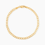 Bracelet Iris Or Jaune Maille Gourmette - Bracelets cha&icirc;ne Femme | Histoire d&rsquo;Or