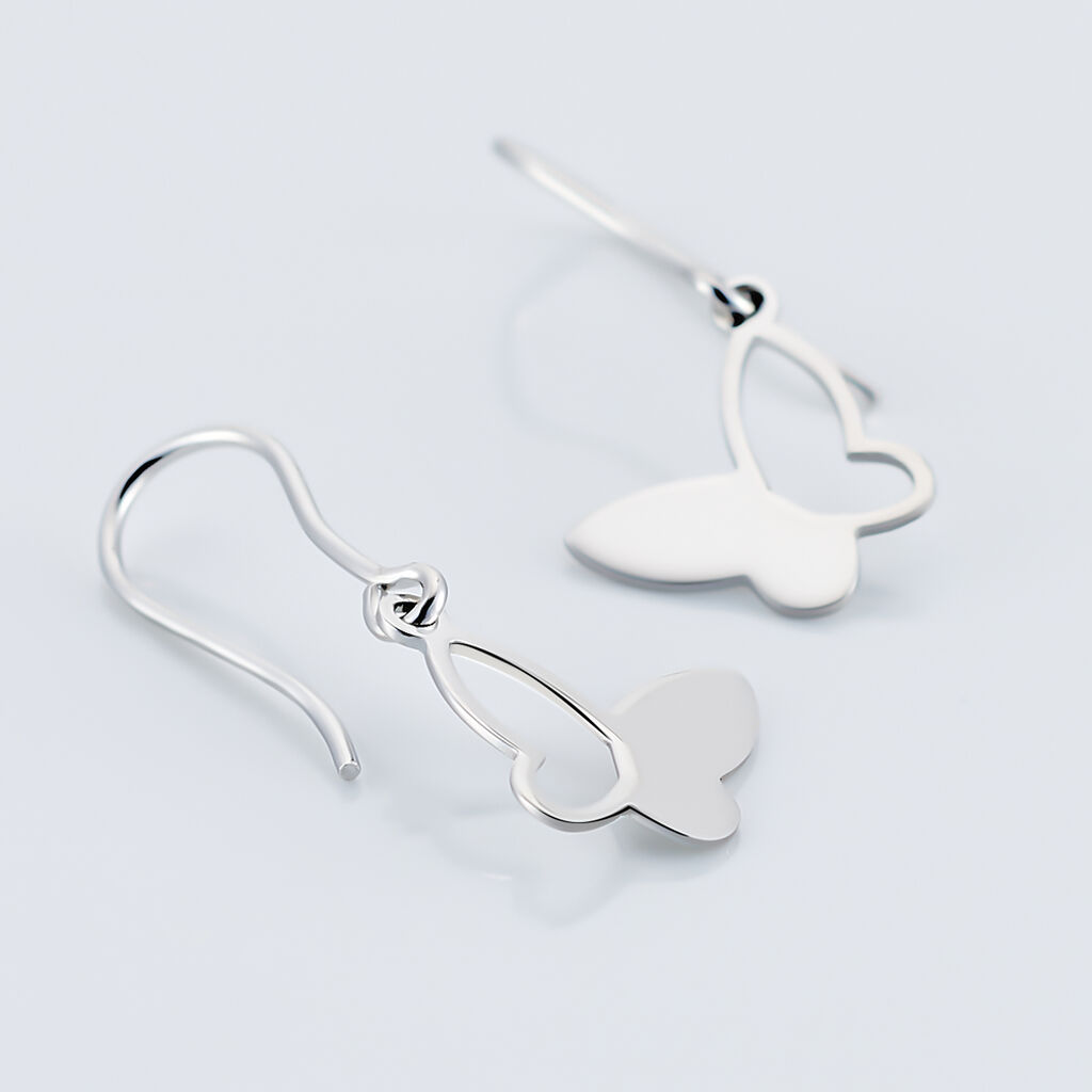 Boucles D'oreilles Pendantes Maria Argent Blanc - Boucles d'oreilles fantaisie Femme | Histoire d’Or