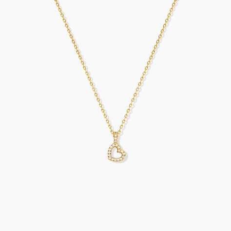 Collier Phanie Argent Jaune Oxyde De Zirconium - Colliers fantaisie Femme | Histoire d&rsquo;Or