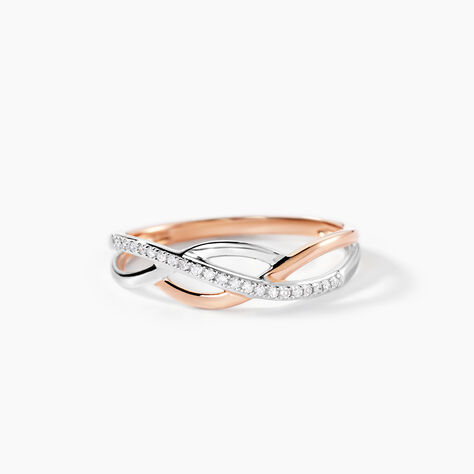 Bague Batista Or Bicolore Diamant - Bagues avec pierre Femme | Histoire d&rsquo;Or