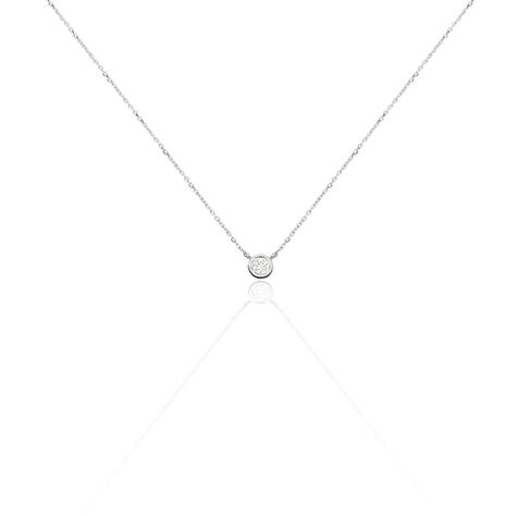 Collier Violanda Or Blanc Diamant - Colliers Femme | Histoire d’Or