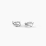 Cr&eacute;oles Mademoiselle Argent Blanc - Boucles d'oreilles cr&eacute;oles Femme | Histoire d&rsquo;Or