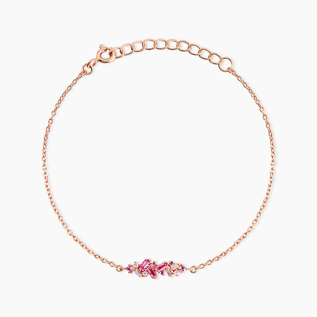 Bracelet Rio Argent Rose Oxyde De Zirconium - Bracelets Femme | Histoire d&rsquo;Or