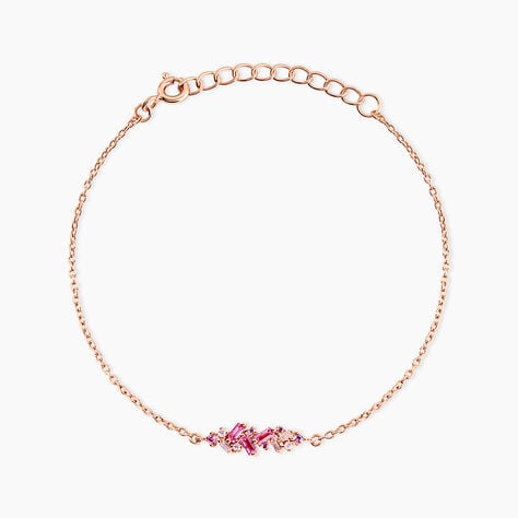 Bracelet Rio Argent Rose Oxyde De Zirconium - Bracelets Femme | Histoire d&rsquo;Or