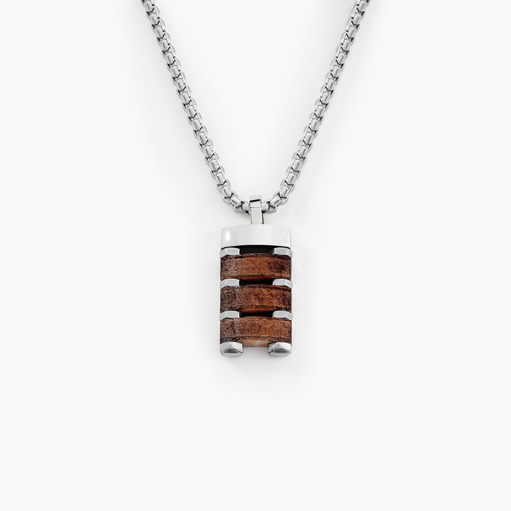 Collier Jourdan Homme Badi Acier Argente