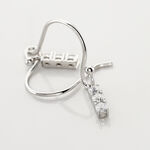 Boucles D'oreilles Pendantes Lauren Argent Blanc Oxyde De Zirconium - Boucles d'oreilles fantaisie Femme | Histoire d&rsquo;Or