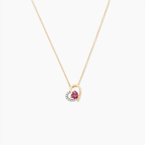 Collier Eliana Or Jaune Rhodolite Oxyde De Zirconium - Colliers Femme | Histoire d’Or
